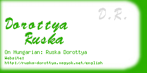 dorottya ruska business card